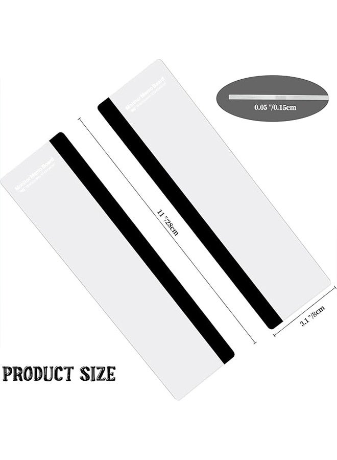 قطعتان من ملحقات مكتبية، لوحة ملاحظات لشاشة الكمبيوتر، لوحة رسائل، لوازم للنساء والرجال، حامل ملاحظات لاصقة، ديكور منزلي لسطح المكتب - Image 2